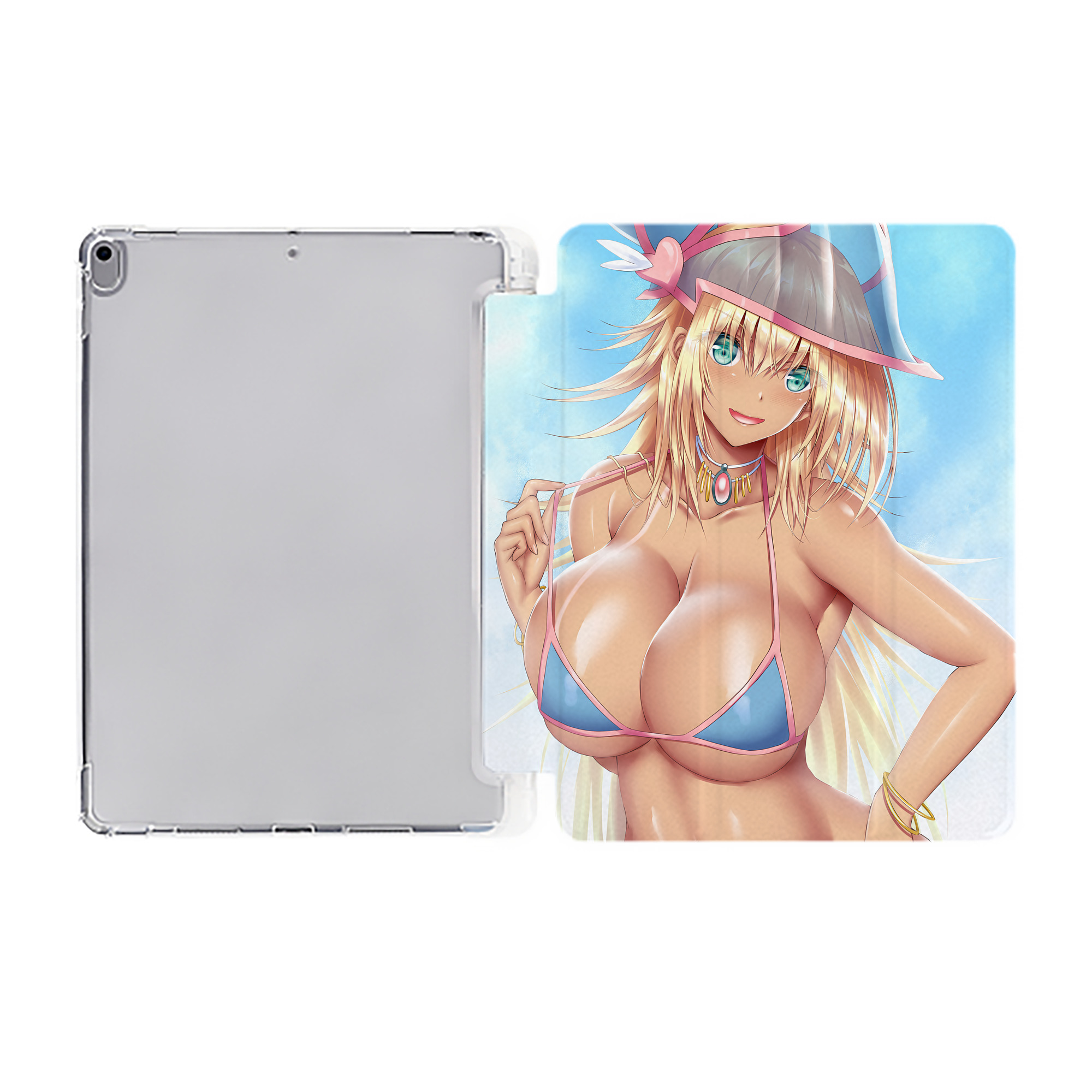 （画像用） 遊☆戯☆王 Yu-Gi-Oh! IPad ケース ペン収納付き 三つ折りスタンド PUレザー×シリコン 対応機種9.5/10.5/10.9インチ